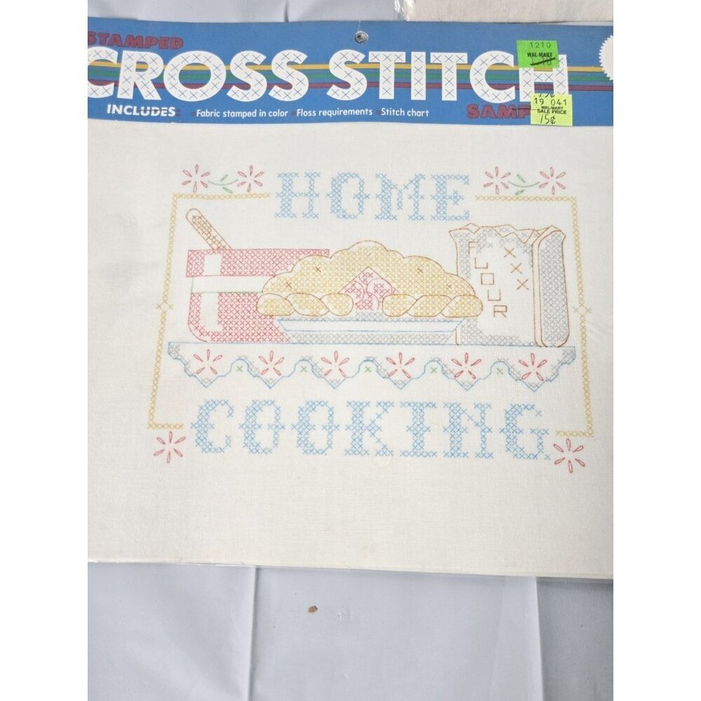 VTG Bucilla Cottage Core Stamped Cross Stitch Sampler Lot of 3 New - Picture 3 of 5